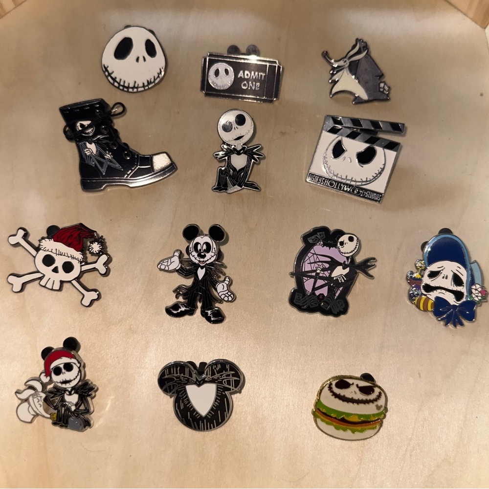 Disney Pins | Jack Skellington Nightmare Before Christmas | Lot Of 13